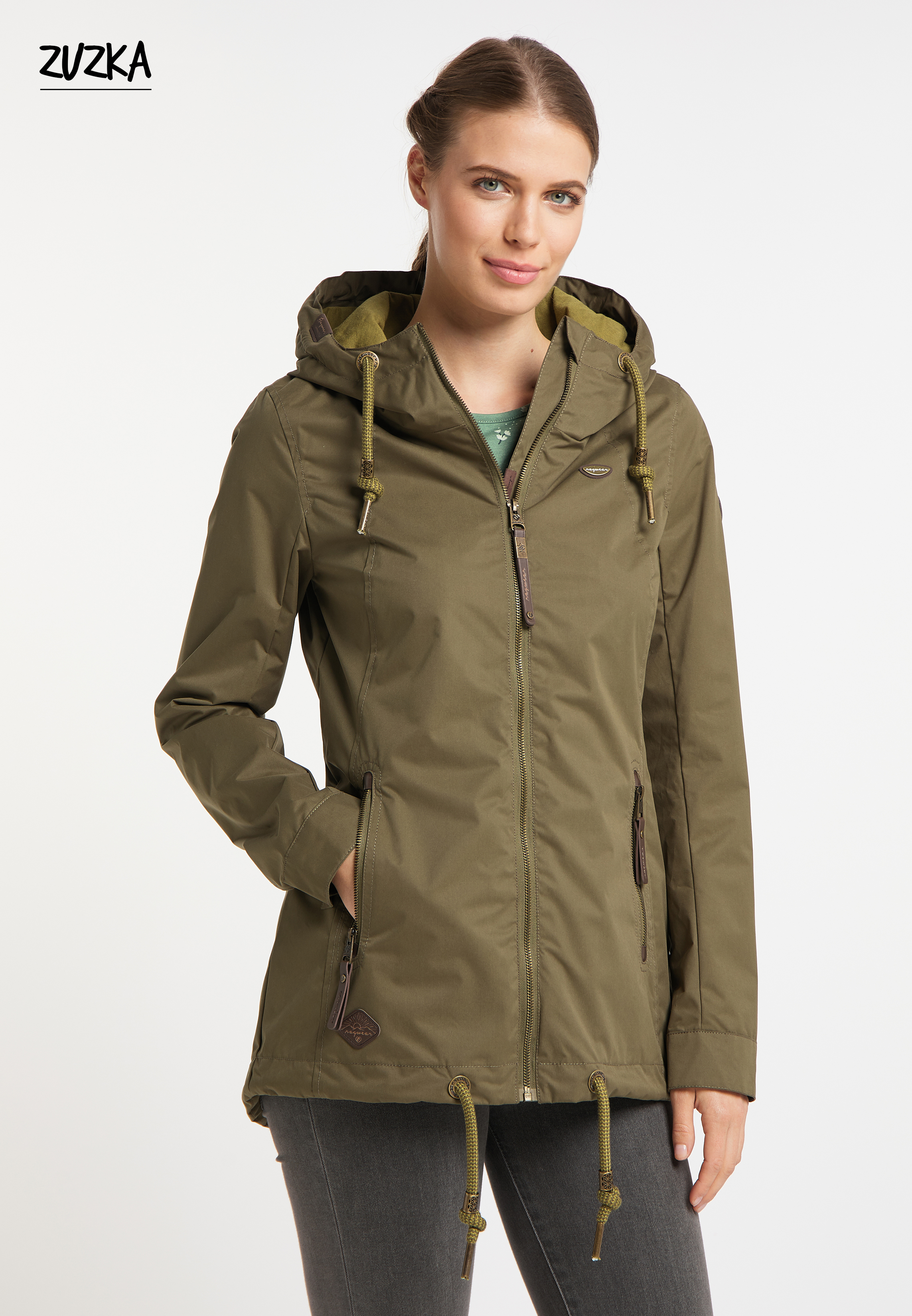 ragwear Dizzie women's functional jacket, wind- and water-repellent vegan  outdoor jacket 2221-60006 5010 olive green